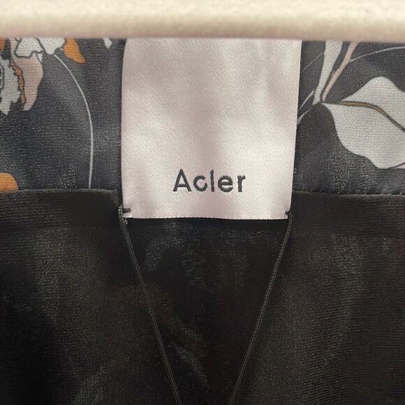 [4] NWT Acler Garber Dress Wedding Guest Floral Print Long Sleeve Maxi Dress - Picture 12 of 16